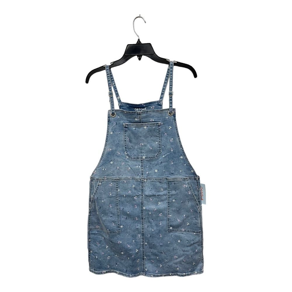 NWT Cat & Jack | Girls Floral‎ Denim Jumper 18 XXL
